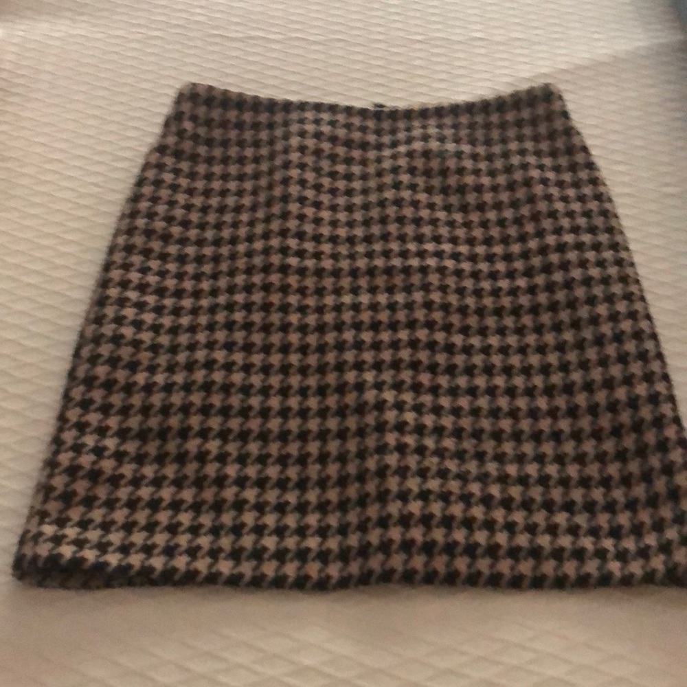 Talbots Houndstooth Skirt